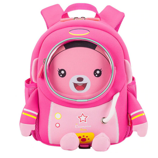 3D Pink Space Robot  Bag Backpack For Kids Children