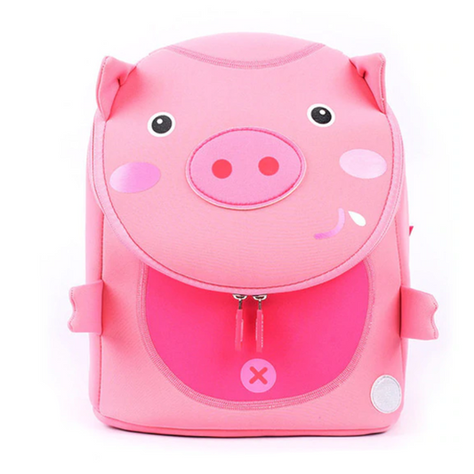 3D Pink Pig Bag Backpack For Kids Children