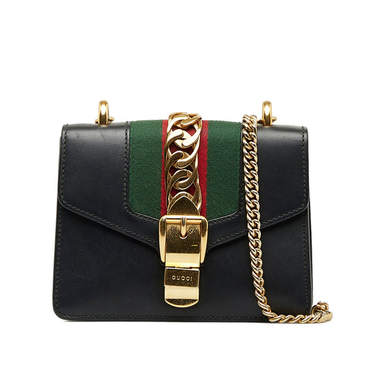 Gucci Sylvie Crossbody Bag Mini Black