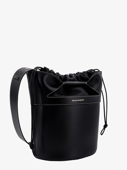 Alexander Mcqueen Woman Alexander Mcqueen Woman Black Bucket Bags