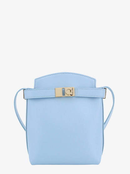 Ferragamo Woman Ferragamo Woman Blue Shoulder Bags