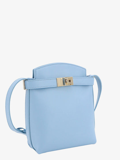 Ferragamo Woman Ferragamo Woman Blue Shoulder Bags