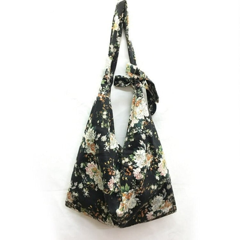 Classic Simple Cotton Shoulder Bag for Women