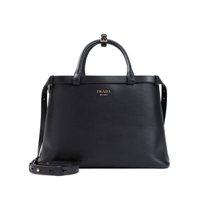 PRADA BUCKLE LEATHER BAG