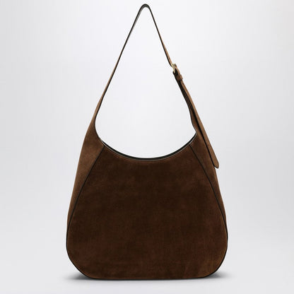 Prada Large Brown Suede Bag Women