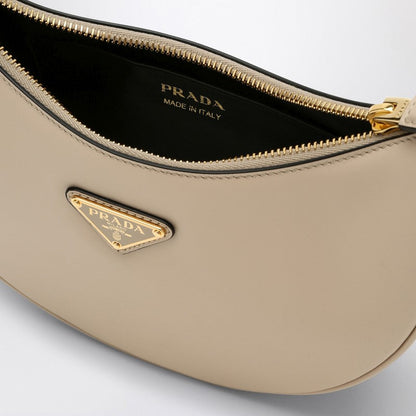 Prada Beige Leather Prada Arqué Bag Women