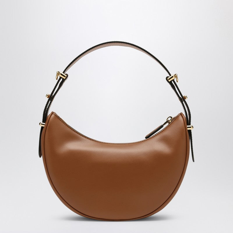 Prada Brown Leather Prada Arqué Bag Women