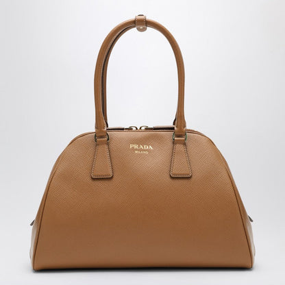 Prada Medium Caramel-Coloured Bag In Saffiano Women