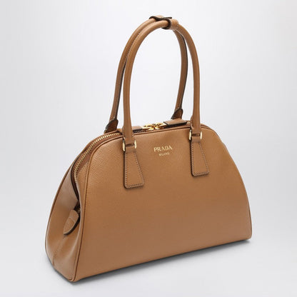 Prada Medium Caramel-Coloured Bag In Saffiano Women