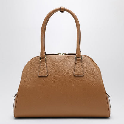 Prada Medium Caramel-Coloured Bag In Saffiano Women