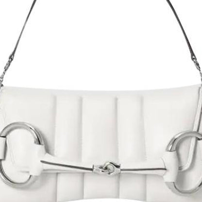 (WMNS) Gucci Horsebit Chain Small Shoulder Bag 'Great White' 764339-AACU1-9014