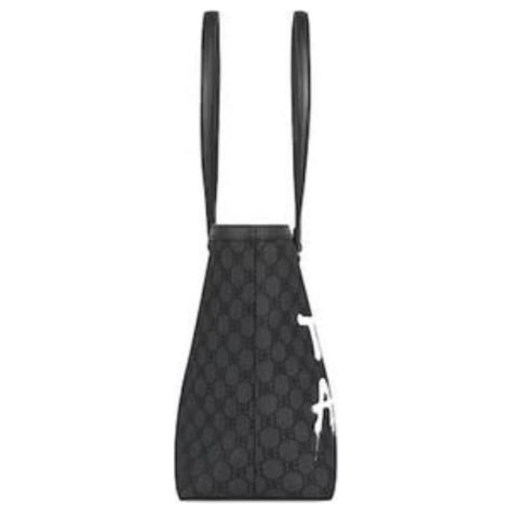 Gucci x Balenciaga The Hacker Project Graffiti Medium Tote Bag 'Black' 680125-2104T-1169