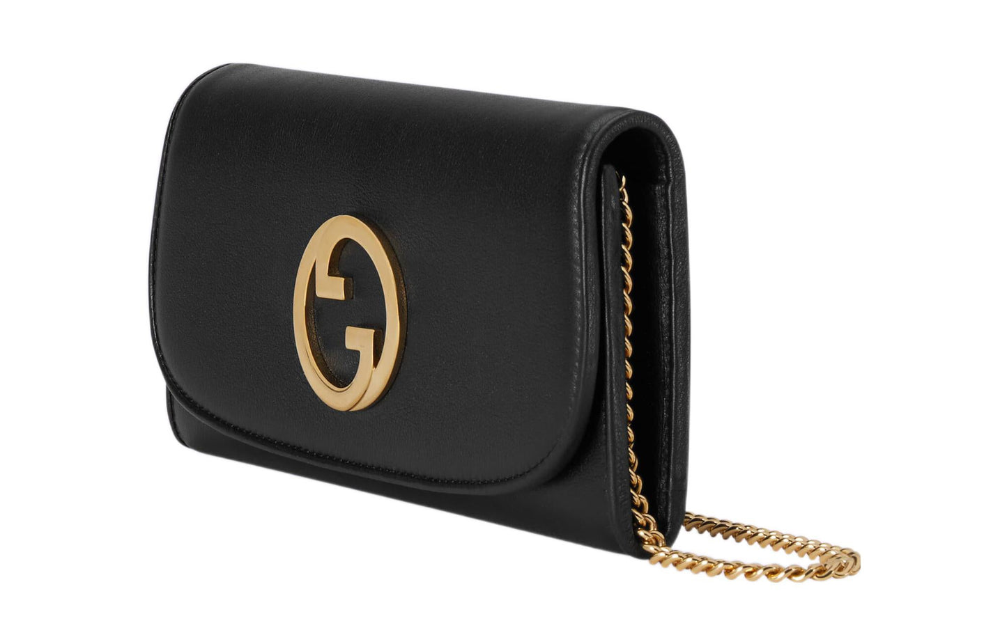 (WMNS) Gucci Blondie Continental Chain Wallet 'Black' 725215-UXX0G-1000