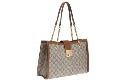 (WMNS) Gucci Padlock Medium GG Shoulder Bag 'Beige Brown' 479197-KHNKG-8534