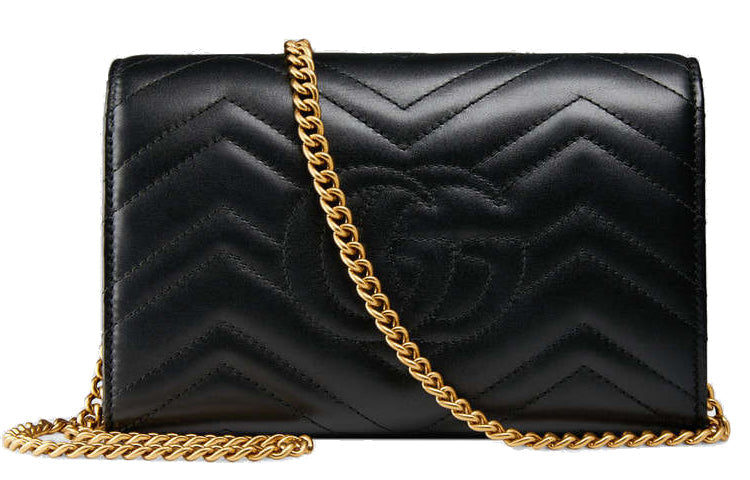 (WMNS) Gucci GG Marmont Matelasse Mini Bag 'Black' 474575-DRW1T-1000