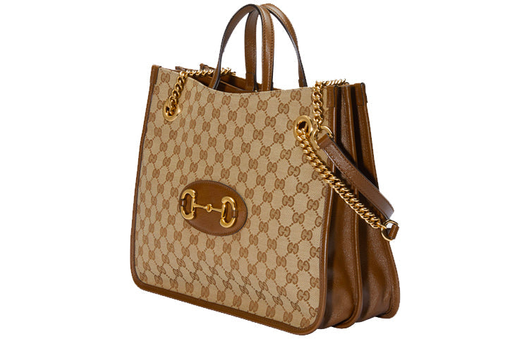 (WMNS) Gucci Horsebit 1955 Medium Tote Bag 'Beige' 621144-GY5OG-8563