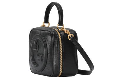 (WMNS) Gucci Blondie Top Handle Bag 'Black' 744434-1IV0G-1000