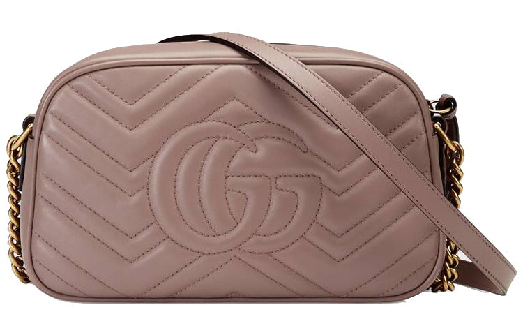 (WMNS) Gucci GG Marmont Small Matelasse Shoulder Bag 'Dusty Pink' 447632-DTD1T-5729