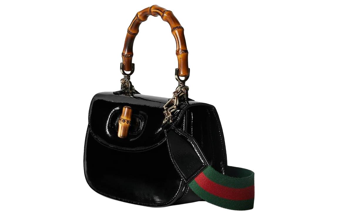 (WMNS) Gucci Bamboo 1947 Small Top Handle Bag 'Black' 675797-AADHF-1060