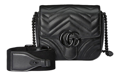 (WMNS) Gucci GG Marmont Matelasse Shoulder Bag 'Black' 739681-AABS1-1000