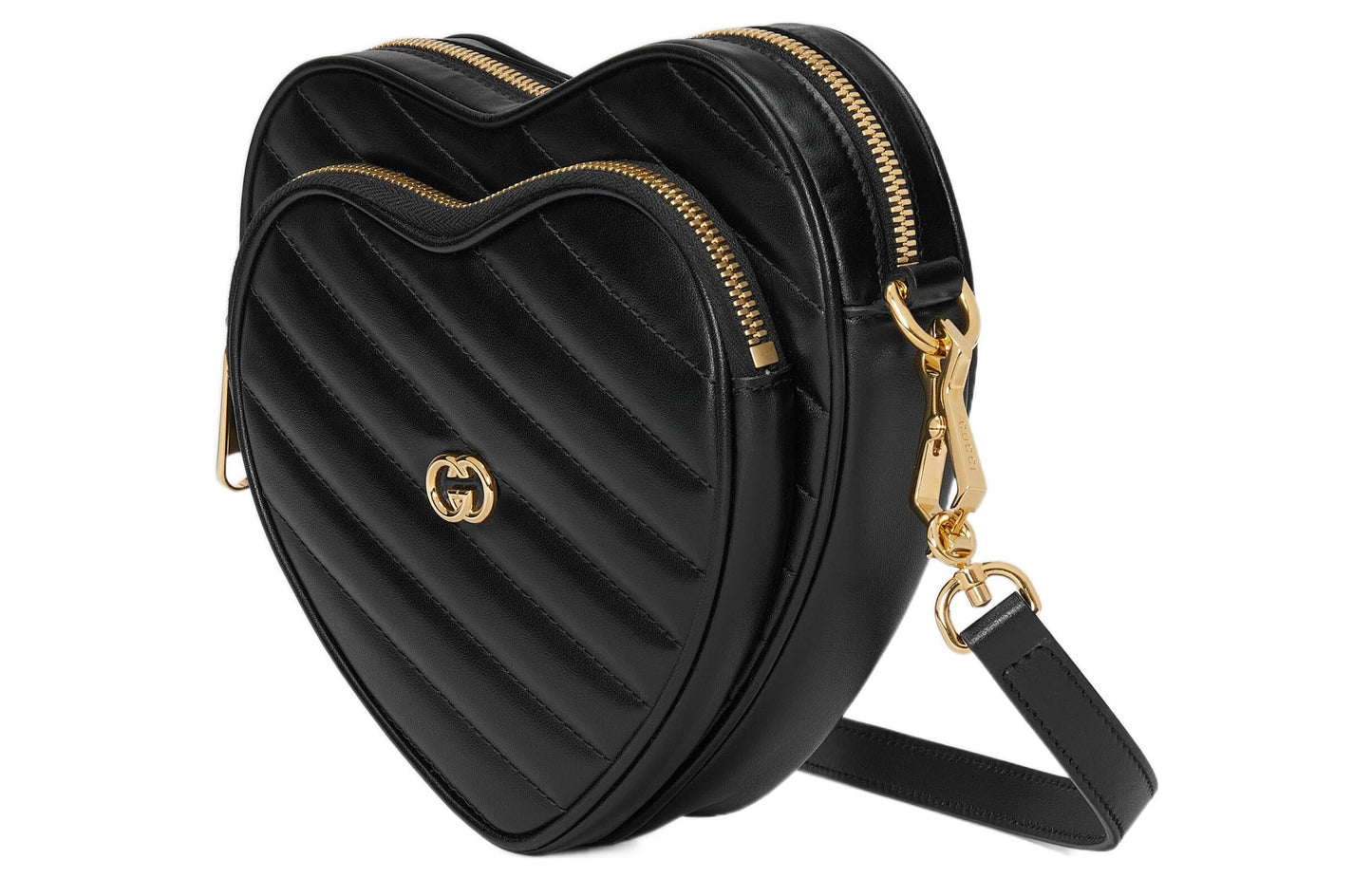 (WMNS) Gucci Interlocking G Mini Heart Shoulder Bag 'Black' 751628-AACCL-1000