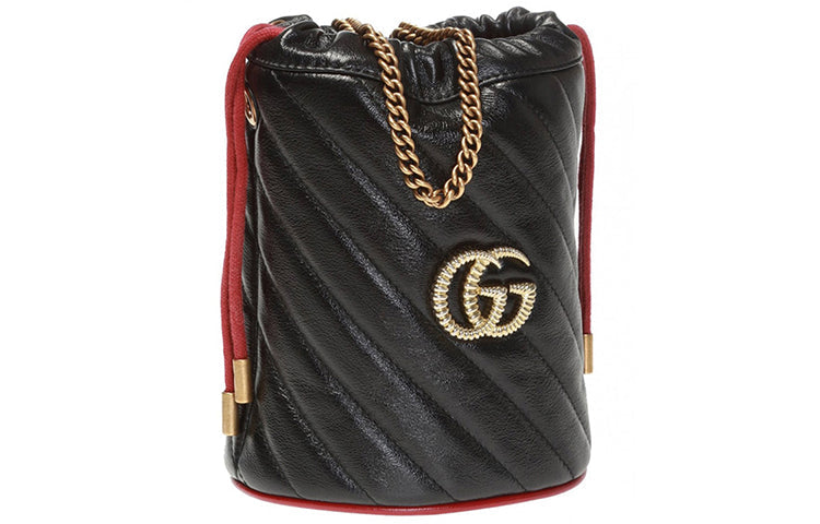 (WMNS) Gucci Marmont Series Handbag Mini Black 573817-0OLPX-8277