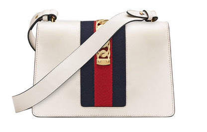 (WMNS) Gucci Sylvie Series Satchel Small White 421882-CVLEG-8605