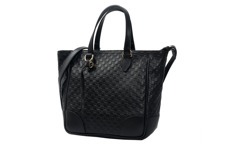 (WMNS) Gucci GG Printing Leather Handbag Black 449241-BMJ1G-1000