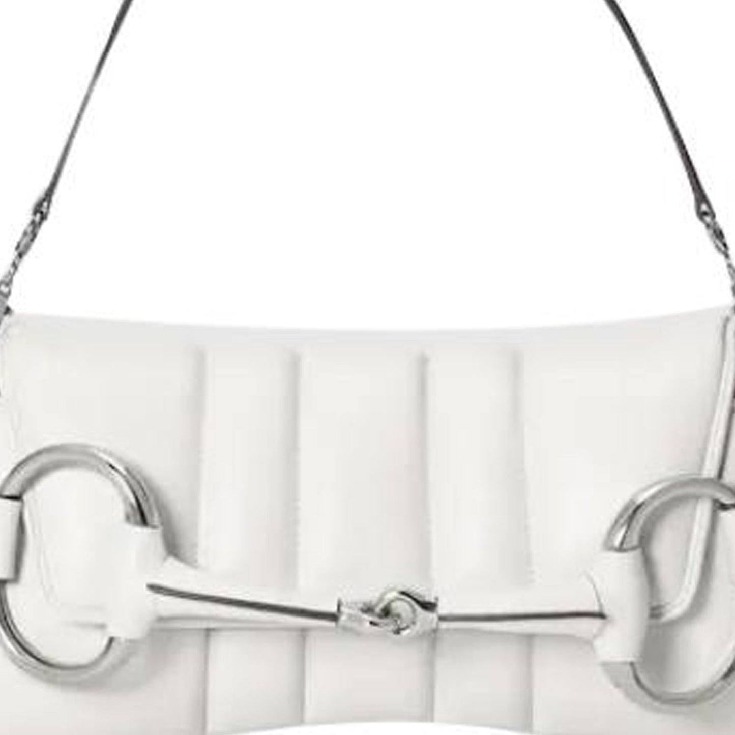 (WMNS) Gucci Horsebit Chain Medium Shoulder Bag 'White' 764255-AACU1-9014