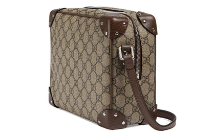 Gucci Leather Detail Shoulder Bag 'Beige Ebony' 626363-92TDN-8358