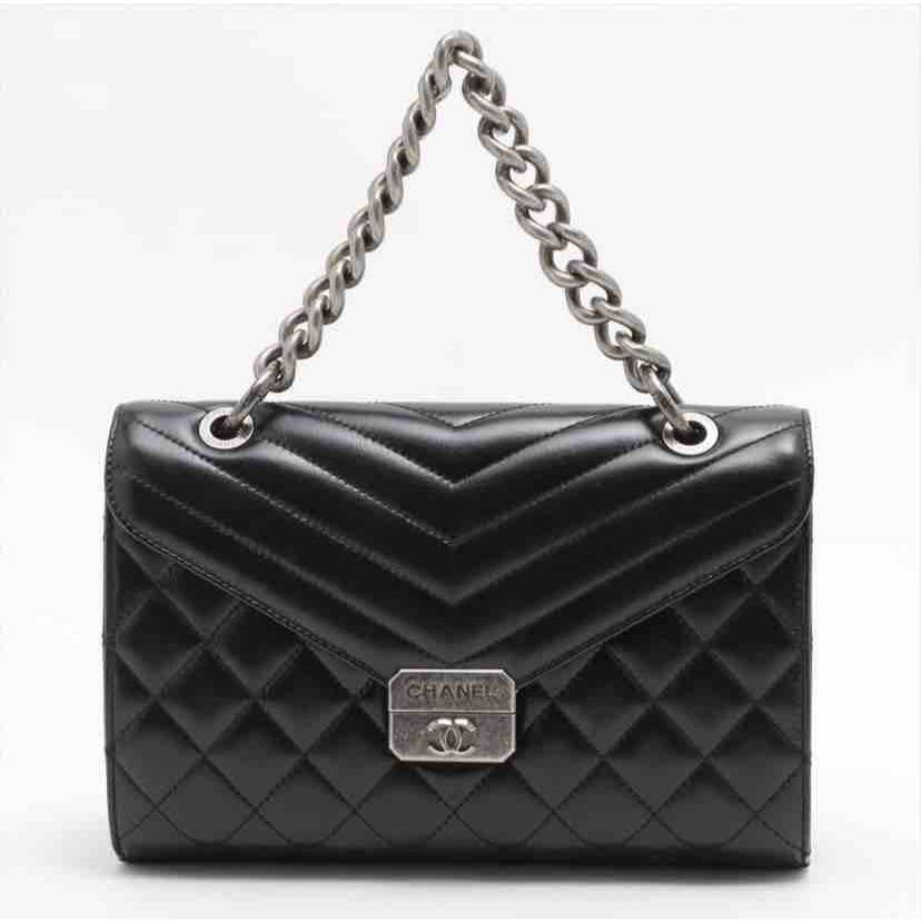 Chanel Quilted Mad About Quilting Flap, Black Calfskin, Medium