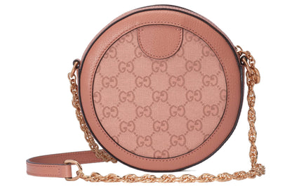 (WMNS) Gucci Ophidia GG Mini Round Shoulder Bag 'Pink' 550618-FACC5-5748