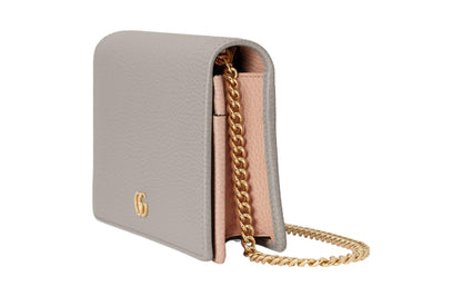 (WMNS) Gucci GG Marmont Mini Chain Bag 'Light Grey' 497985-CAO2G-1443