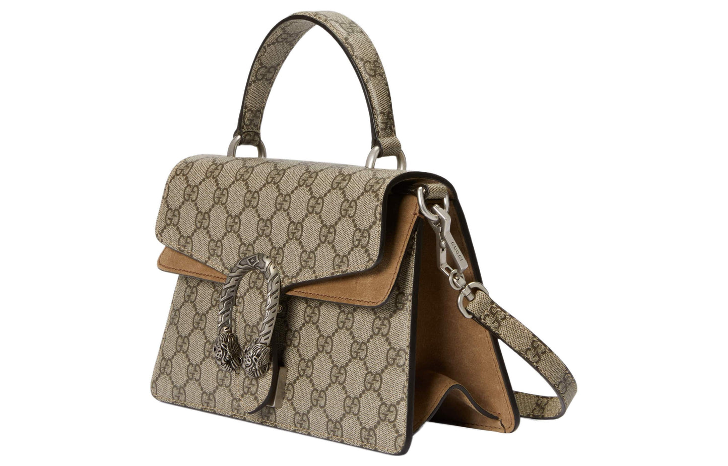 (WMNS) Gucci Small Dionysus Top Handle Bag 'Beige Ebony' 739496-KHNRN-8642