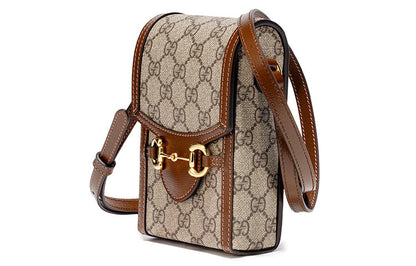 Gucci Horsebit 1955 mini bag in GG Supreme 'Brown' 625615-92TCG-8563