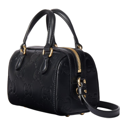 (WMNS) Gucci GG Super Mini Top Handle Bag 'Black' 790130-AADLO-1000