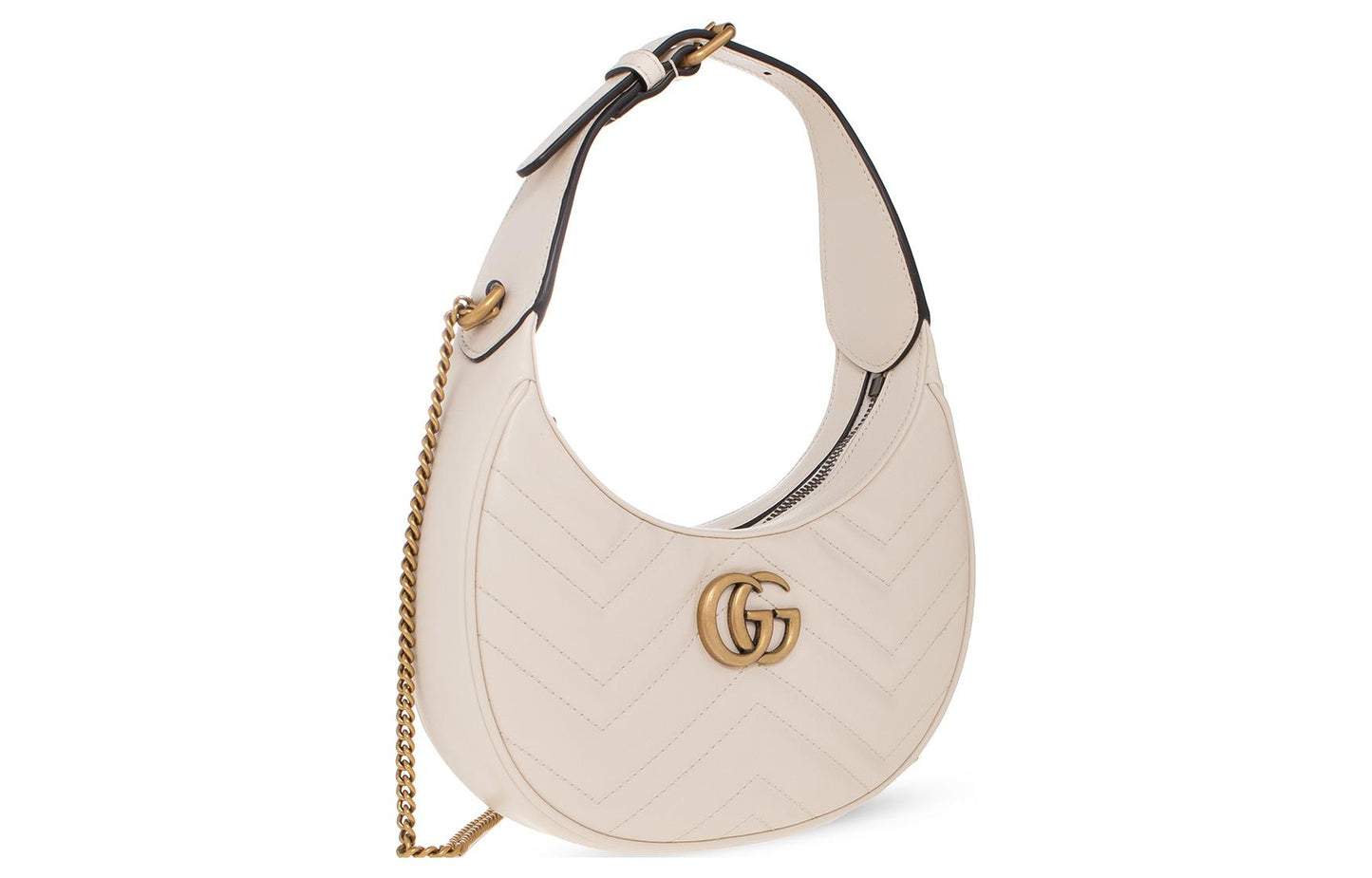 (WMNS) Gucci GG Marmont Half-Moon-Shaped Mini Bag 'Mystic White' 699514-DTDHT-9022