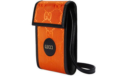 Gucci Off The Grid Leather Shoulder Messenger Bag 'Orange Black' 625599-H9HAN-7560