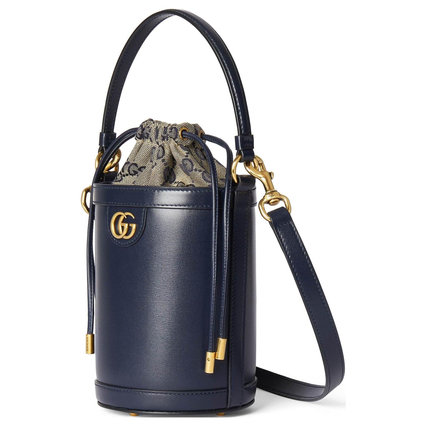 (WMNS) Gucci Ophidia Mini Bucket Bag 'Dark Blue Leather' 760201-AADPS-4043