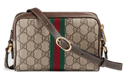 Gucci Ophidia Series Bag MIni-Size Brown 'Cream' 517350-96IWS-8745