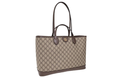 (WMNS) Gucci Ophidia Medium Tote Bag 'Beige Ebony' 739730-K9GSG-8358