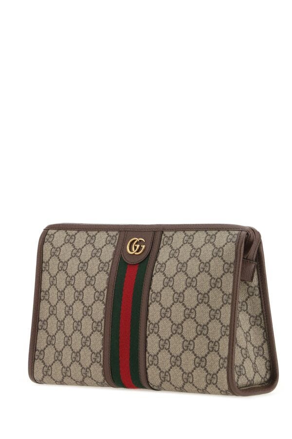 Gucci Man Gg Supreme Fabric Ophidia Pouch