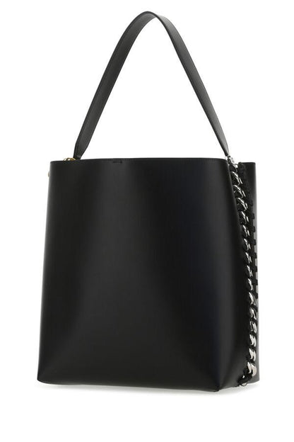 Stella Mccartney Woman Black Alter Mat Frayme Shopping Bag