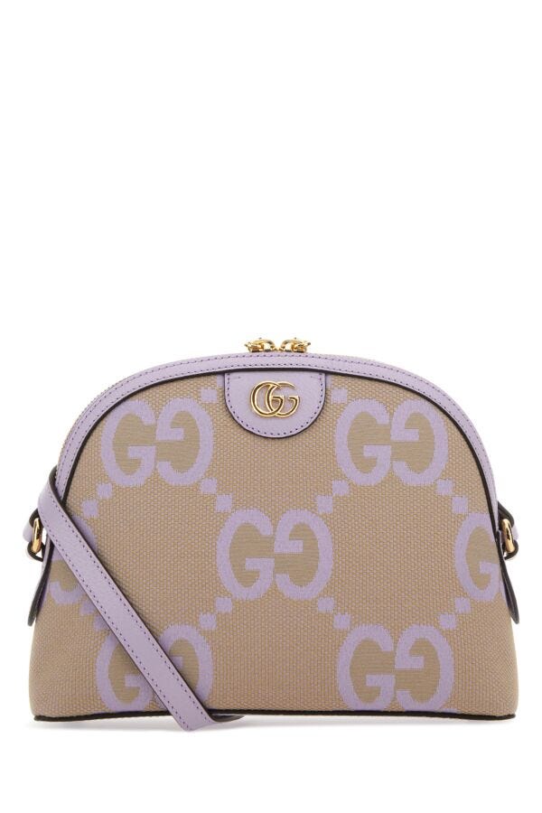 Gucci Woman Jumbo Gg Fabric Small Ophidia Crossbody Bag