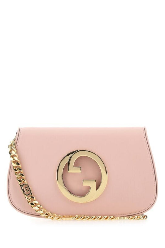 Gucci Woman Pink Leather Gucci Blondie Shoulder Bag