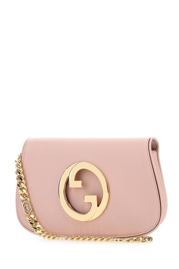 Gucci Woman Pink Leather Gucci Blondie Shoulder Bag