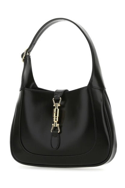 Gucci Woman Black Leather Small Jackie 1961 Handbag