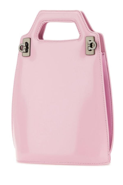 Salvatore Ferragamo Woman Pink Leather Mini Wanda Handbag