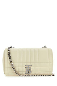 Burberry Woman Ivory Leather Small Lola Crossbody Bag