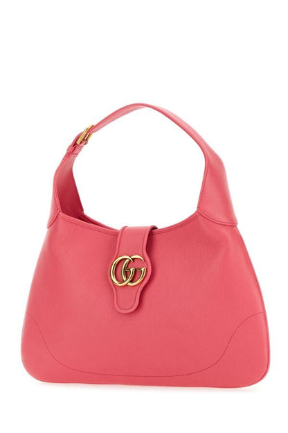 Gucci Woman Fuchsia Leather Aphrodite Shoulder Bag